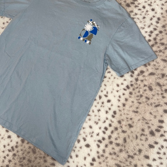 NWOT Patagonia Organic Unisex Blue Short Sleeve Tee Women’s Small Men’s XS - Picture 2 of 7